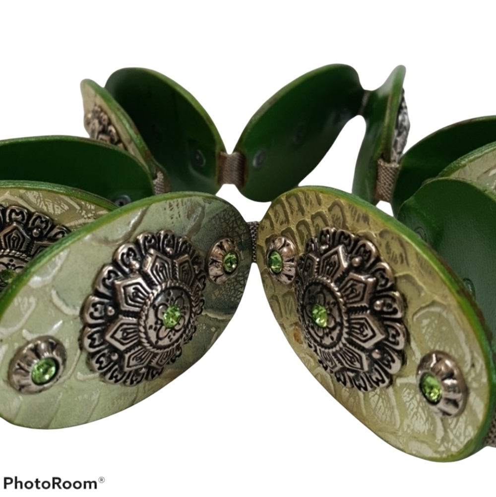 VTG NANNi Italien silver leather belt